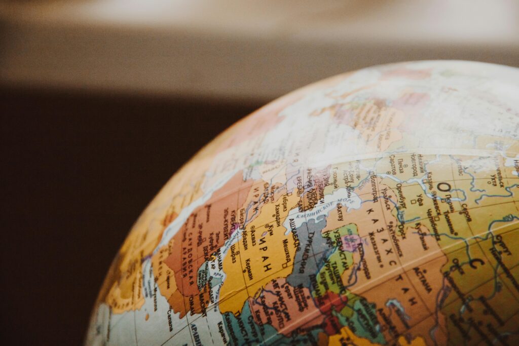 pexels-photo-335393-335393-1 Detailed close-up of a globe showcasing parts of Europe and Asia for world exploration concepts.